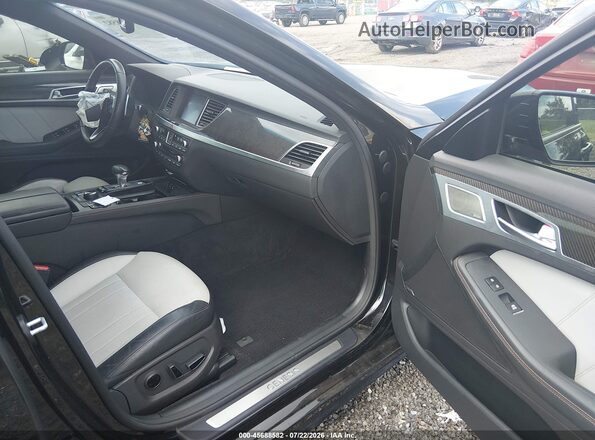 KMTFN4JB7KU313319 2019 GENESIS G80 Black Widok wnętrza z przodu