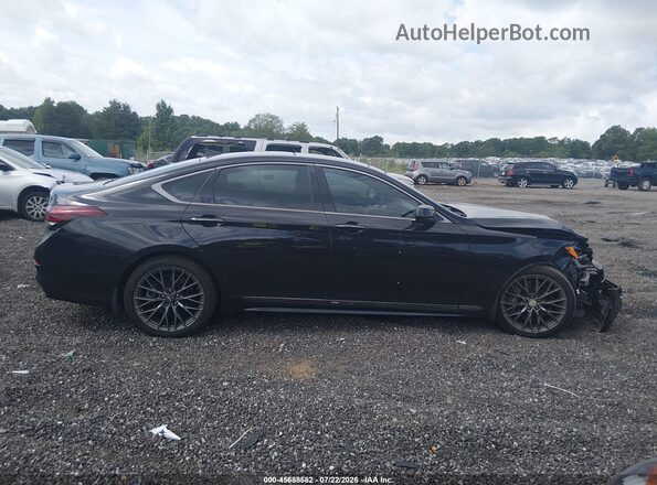 KMTFN4JB7KU313319 2019 GENESIS G80 Black Widok wnętrza 360 stopni