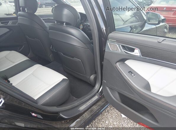 KMTFN4JB7KU313319 2019 GENESIS G80 Black Widok naklejki z numerem VIN