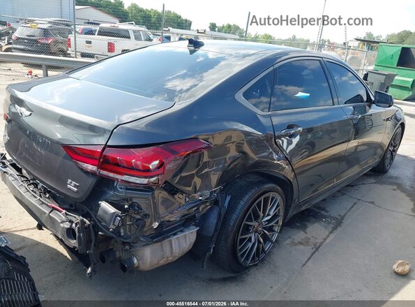 KMTFN4JBXKU306798 2019 GENESIS G80 Gray Հետևի աջ