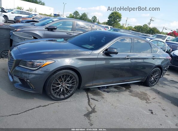 KMTFN4JBXKU306798 2019 GENESIS G80 Gray Սալոնի 360 աստիճան տեսք