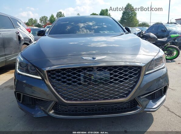 KMTFN4JBXKU306798 2019 GENESIS G80 Gray Սարքավորումների վահանակի տեսք