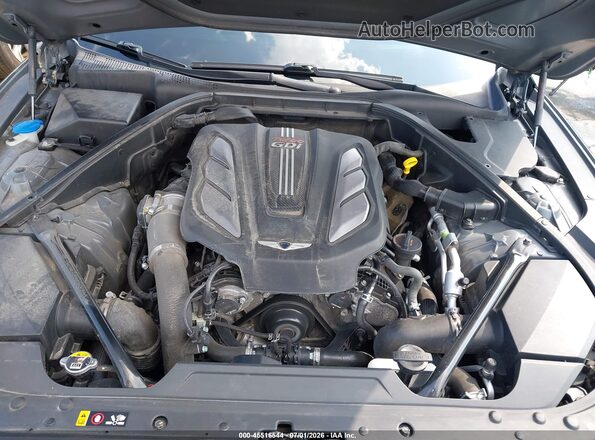 KMTFN4JBXKU306798 2019 GENESIS G80 Gray Հետևի տեսք