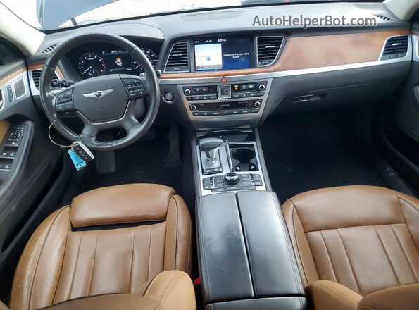 KMTFN4JE0LU334587 2020 GENESIS G80 Blue Вид панелі приладів