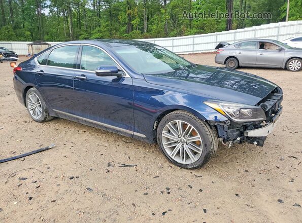 KMTFN4JE0LU334587 2020 GENESIS G80 Blue Передня права чверть