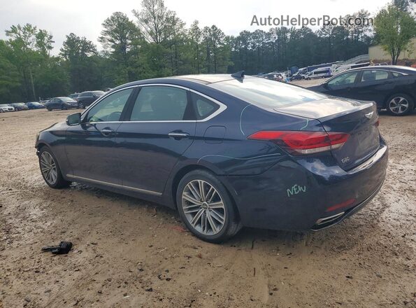 KMTFN4JE0LU334587 2020 GENESIS G80 Blue Задня ліва чверть