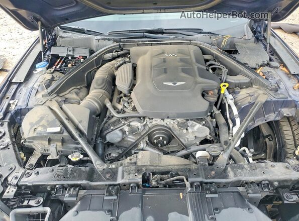 KMTFN4JE0LU334587 2020 GENESIS G80 Blue Вид задньої частини салону
