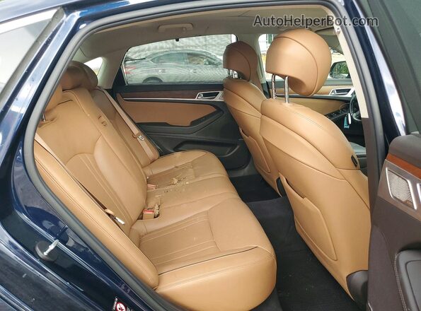 KMTFN4JE0LU334587 2020 GENESIS G80 Blue Вид задніх сидінь