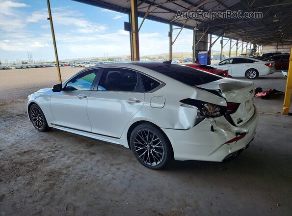 KMTFN4JE1LU335148 2020 GENESIS G80 White Rear left