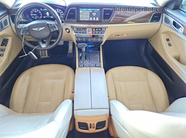 KMTFN4JE1LU335148 2020 GENESIS G80 White Dashboard view
