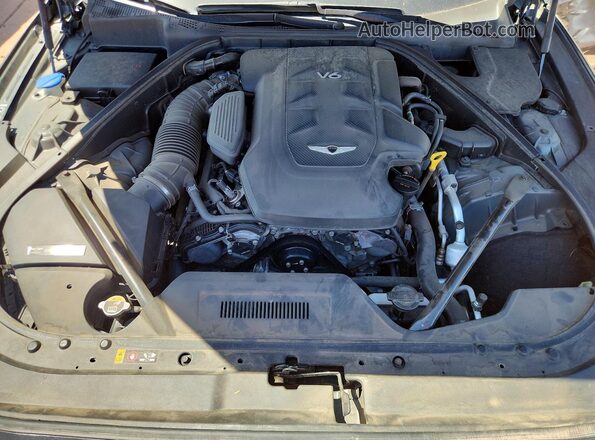 KMTFN4JE7LU335087 2020 GENESIS G80 Charcoal Սալոնի հետևի տեսք