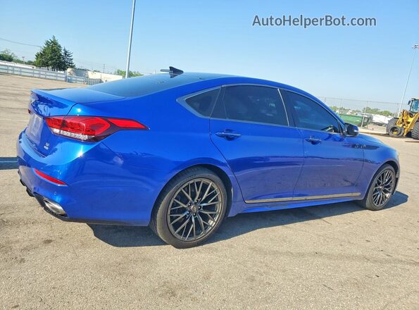 KMTFN4JE9LU329548 2020 GENESIS G80 Blue Rear right