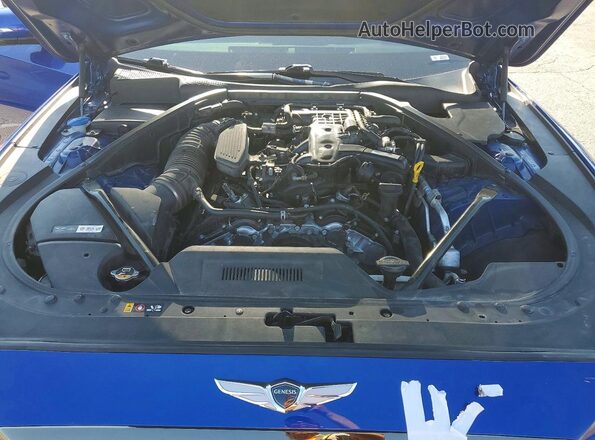 KMTFN4JE9LU329548 2020 GENESIS G80 Blue Rear interior view