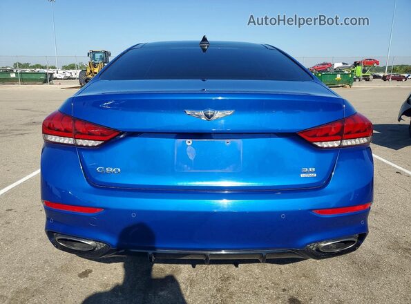 KMTFN4JE9LU329548 2020 GENESIS G80 Blue Rear view