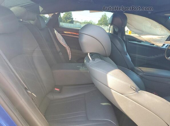 KMTFN4JE9LU329548 2020 GENESIS G80 Blue Rear seats view