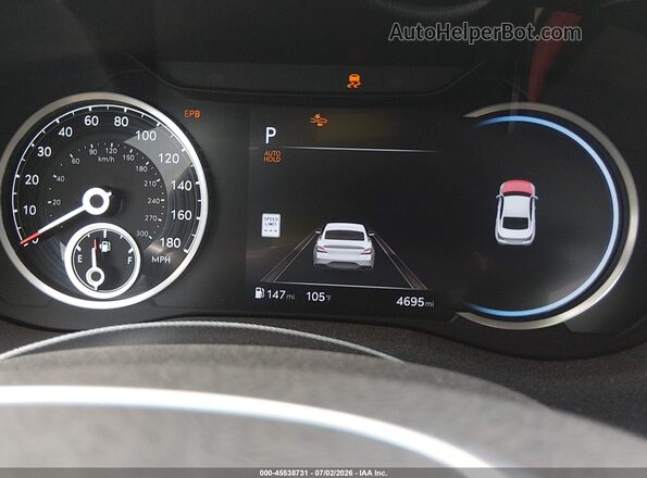 KMTG14SC1TU172286 2026 GENESIS G70 Gray Widok tylnych siedzeń
