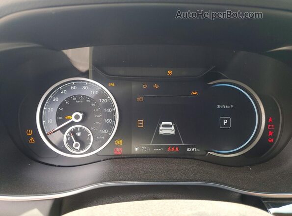 KMTG24SC2TU162993 2026 GENESIS G70 Blue Widok zestawu wskaźników