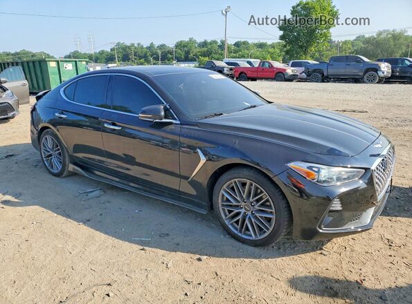 KMTG34LA2MU070729 2021 GENESIS G70 Black Front right