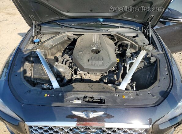KMTG34LA2MU070729 2021 GENESIS G70 Black Rear interior view