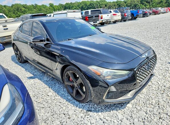 KMTG34LE0KU031038 2019 GENESIS G70 Черный Передняя правая четверть