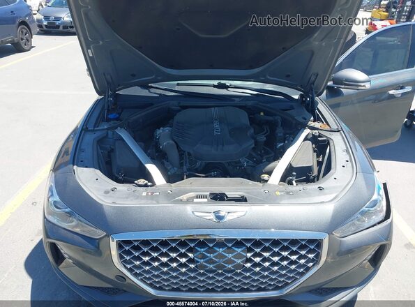 KMTG34LE0KU034716 2019 GENESIS G70 Gray უკანა ხედი