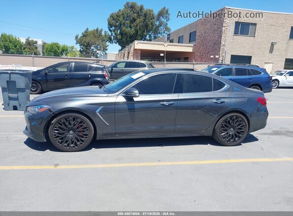 KMTG34LE0KU034716 2019 GENESIS G70 Gray სალონის 360-გრადუსიანი ხედი