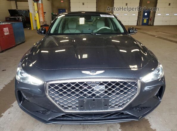 KMTG34LE1KU023871 2019 GENESIS G70 Gray Вид спереду