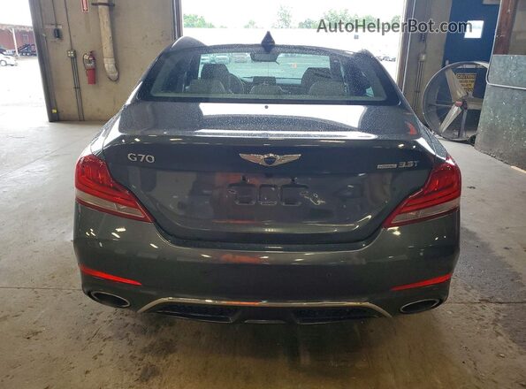 KMTG34LE1KU023871 2019 GENESIS G70 Gray Вид ззаду