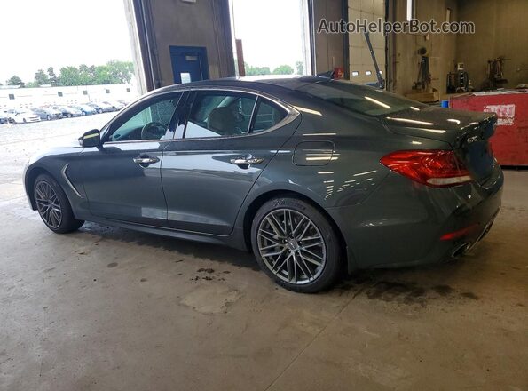 KMTG34LE1KU023871 2019 GENESIS G70 Gray Задня ліва чверть
