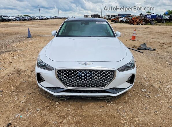KMTG34LE1KU034532 2019 GENESIS G70 White წინა ხედი