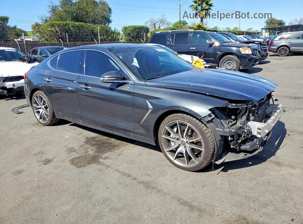 KMTG34LE6KU015510 2019 GENESIS G70 Charcoal Front right