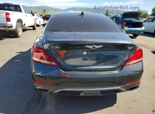 KMTG34LE6KU015510 2019 GENESIS G70 Charcoal Rear view