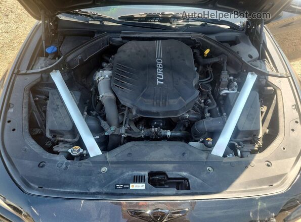 KMTG34LE9LU056666 2020 GENESIS G70 Угольный Вид задней части салона