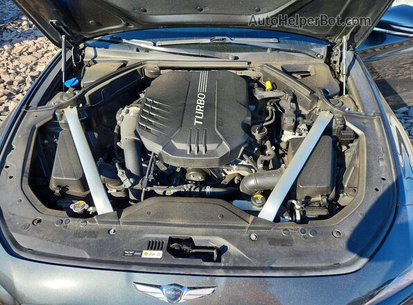 KMTG34LEXKU020127 2019 GENESIS G70 Green Вид задньої частини салону