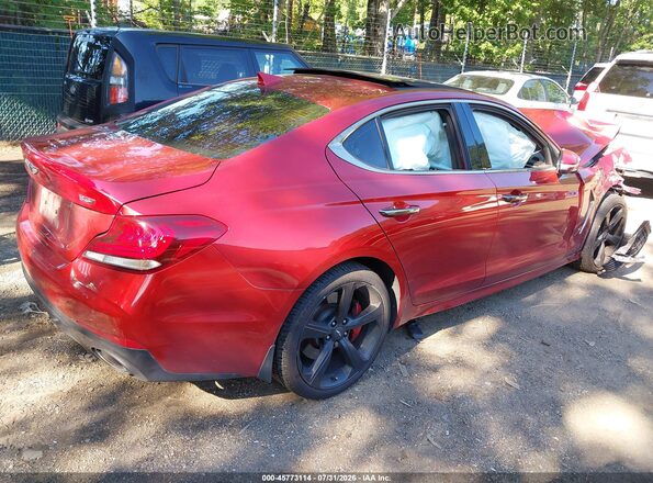 KMTG34LEXKU020516 2019 GENESIS G70 Red უკანა მარჯვენა