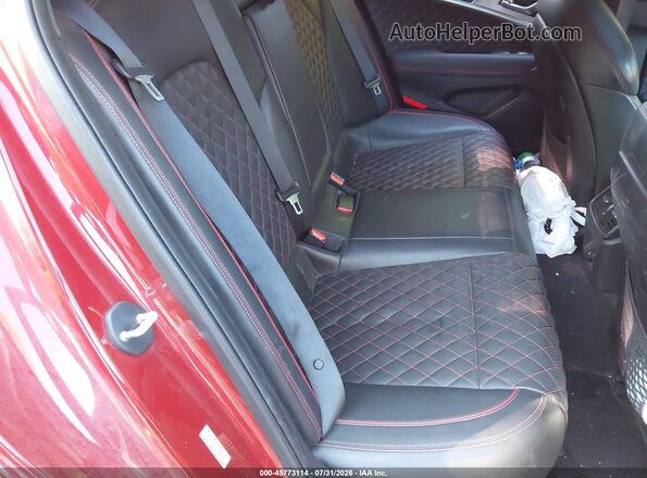 KMTG34LEXKU020516 2019 GENESIS G70 Red VIN კოდის სტიკერის ხედი