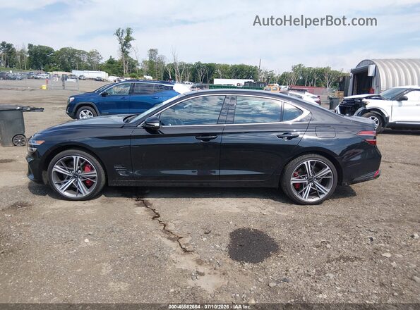 KMTG34SC0SU146643 2025 GENESIS G70 Black სალონის 360-გრადუსიანი ხედი