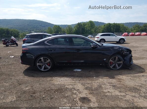 KMTG34SC0SU146643 2025 GENESIS G70 Black უკანა სალონის ხედი