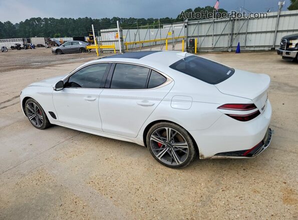 KMTG34SC1RU136374 2024 GENESIS G70 White უკანა მარცხენა