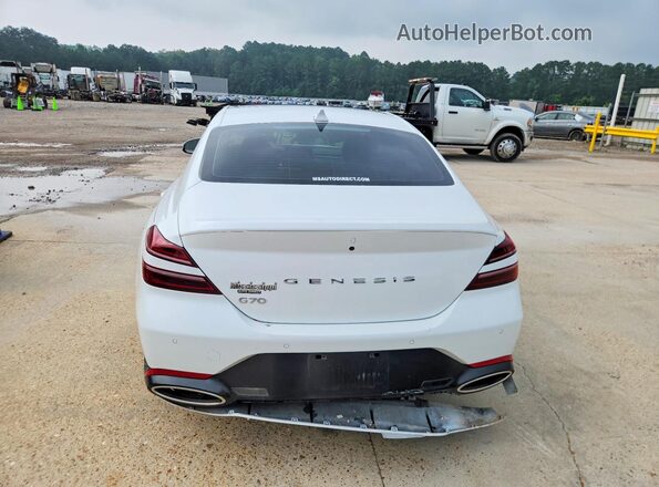 KMTG34SC1RU136374 2024 GENESIS G70 White უკანა ხედი