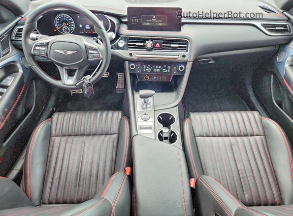 KMTG34SC1RU136374 2024 GENESIS G70 White წინა პანელის ხედი