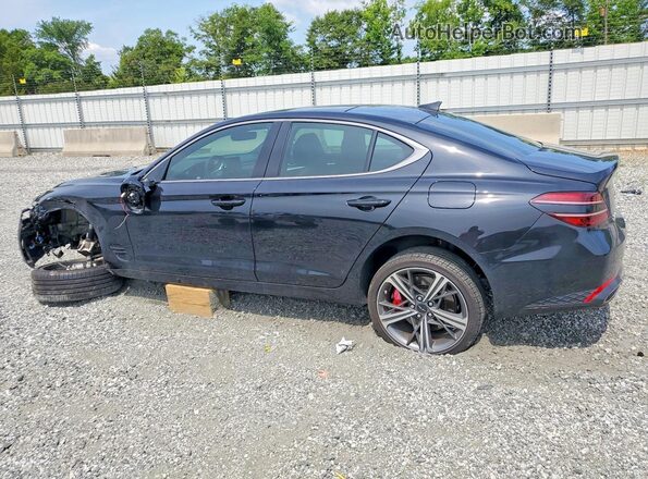 KMTG34SC3RU142306 2024 GENESIS G70 Black Հետևի ձախ