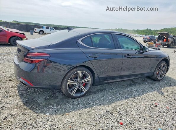 KMTG34SC3RU142306 2024 GENESIS G70 Black Հետևի աջ