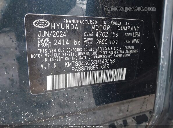 KMTG34SC5SU149358 2025 GENESIS G70 Синий Вид подкапотного пространства