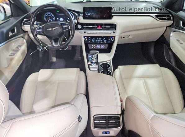 KMTG34SC8RU142642 2024 GENESIS G70 White Dashboard view