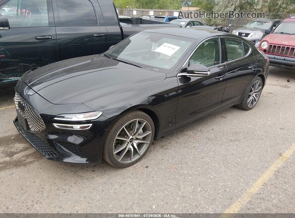 KMTG34SC9SU149279 2025 GENESIS G70 Черный Передняя левая четверть