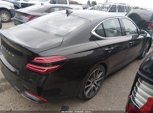 KMTG34SC9SU149279 2025 GENESIS G70 Черный Задняя правая четверть