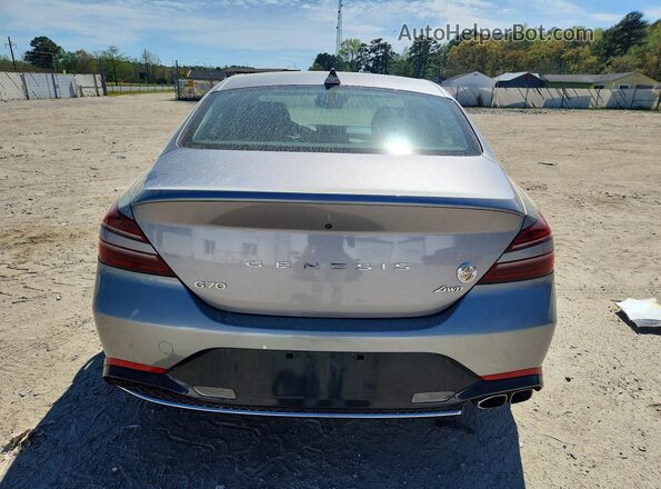 KMTG34TA1PU123747 2023 GENESIS G70 Серебряный Вид сзади
