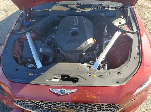 KMTG34TA2NU095583 2022 GENESIS G70 Красный Вид задней части салона