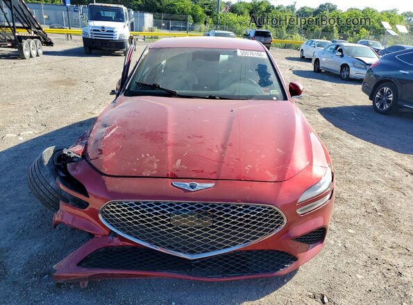 KMTG34TA2NU095583 2022 GENESIS G70 Красный Вид спереди